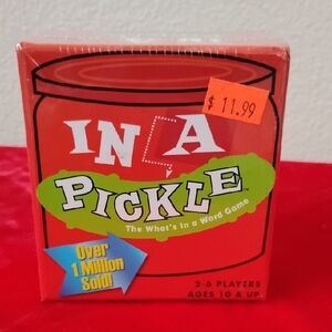 D- NWT In A Pickle Word Game - Red and Green